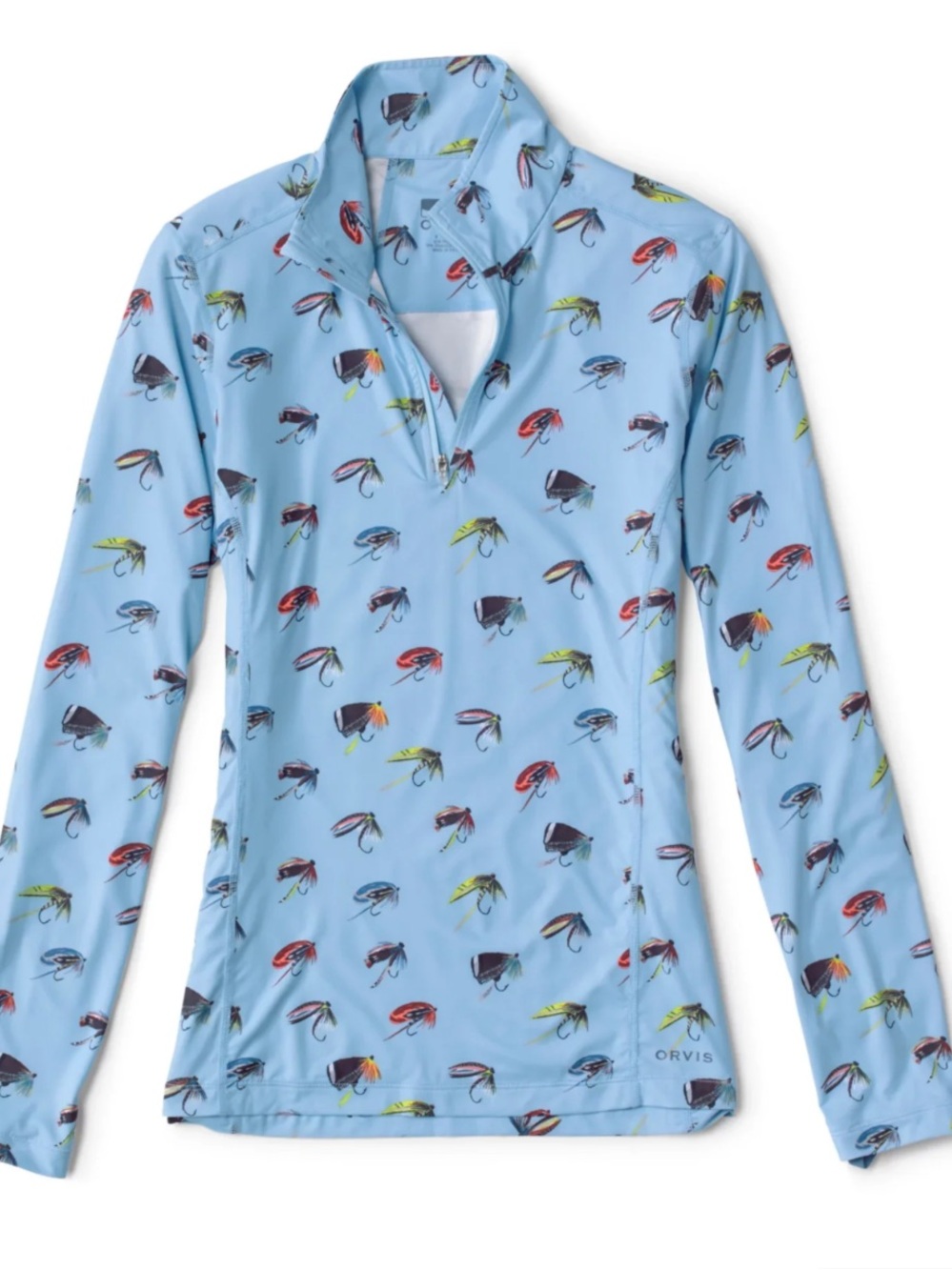 Orvis Women’s Sun Defense Fishing Lure Print Top Size Large